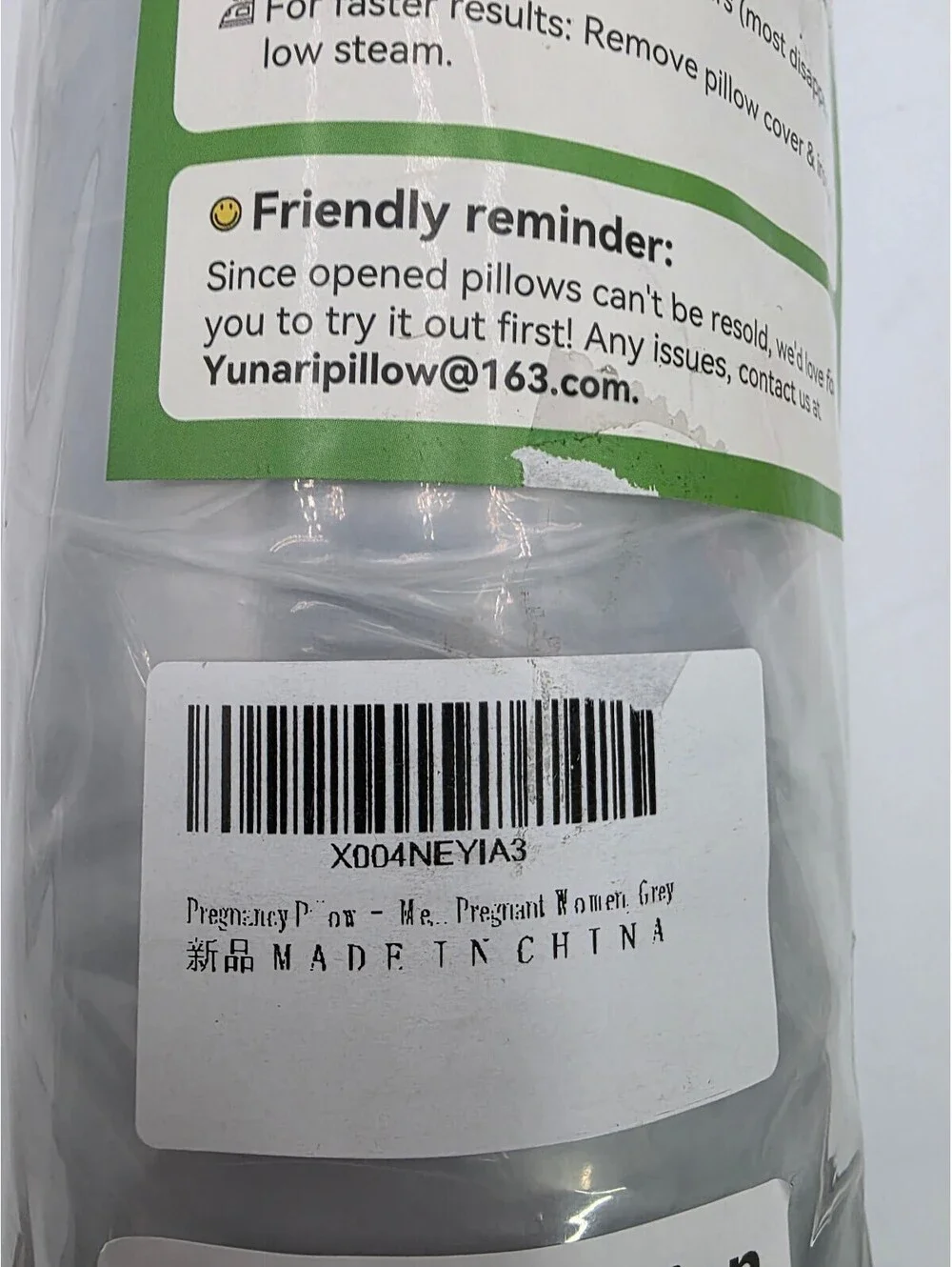 Pregnancy Pillow for Maternity Support - Gray